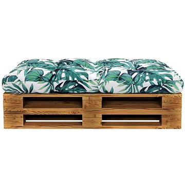 Zahradní poduška na sedák zelená 120 × 80 × 10 cm textil - Polstr