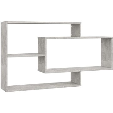 

Nástěnné police betonově šedé 104 × 20 × 60 cm dřevotříska