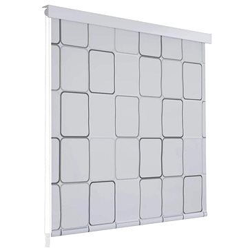 

Sprchová roleta 120 × 240 cm s čtvercovým vzorem