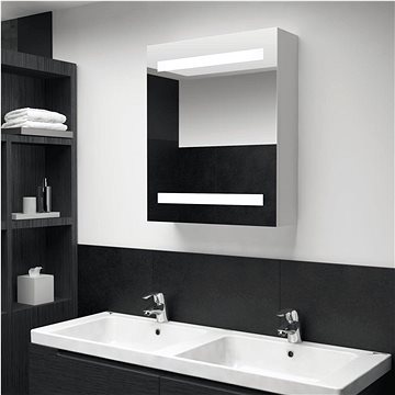 

LED koupelnová zrcadlová skříňka 50 × 14 × 60 cm