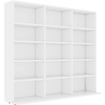 

Skříňka na CD bílá 102 × 23 × 89,5 cm dřevotříska