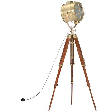 

Stojací lampa na stativu masivní mangovníkové dřevo 165 cm