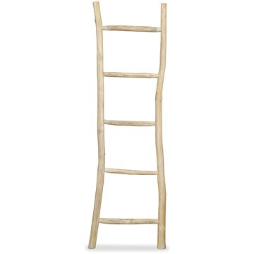 

Věšák na ručníky s 5 příčlemi, přírodní teak, 45x150 cm