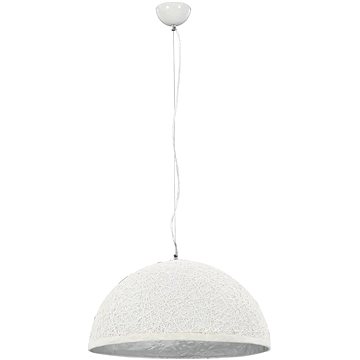 

Závěsné svítidlo bílo-stříbrné O 50 cm E27