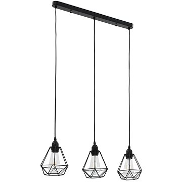 

Stropní svítidlo s diamantovým designem černé 3 × žárovky E27