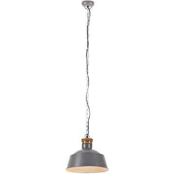 

Industriální závěsné svítidlo 32 cm šedé E27