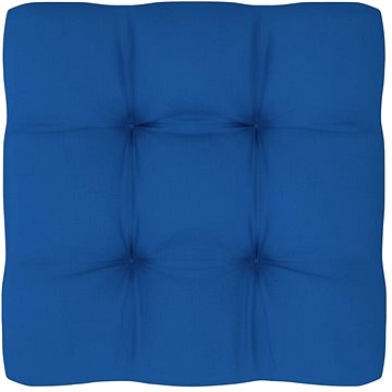 Poduška na pohovku z palet královsky modrá 50 x 50 x 12 cm - Polstr