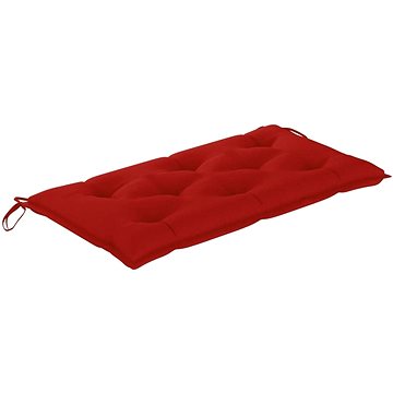 Poduška na zahradní lavici červená 100 x 50 x 7 cm textil - Polstr