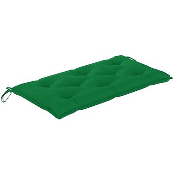 Poduška na zahradní lavici zelená 100 x 50 x 7 cm textil - Polstr
