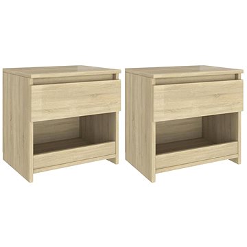 

Noční stolky 2 ks dub sonoma 40 x 30 x 39 cm dřevotříska