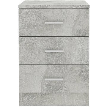 

Noční stolky 2 ks betonově šedé 38 x 35 x 56 cm dřevotříska