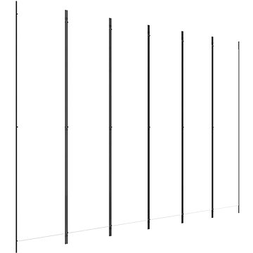 

6dílný paraván bílý 300×220 cm textil