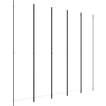 

5dílný paraván bílý 250×220 cm textil