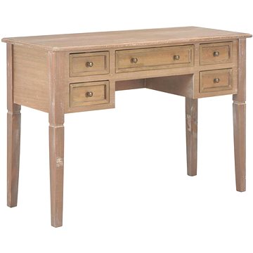 

Psací stůl hnědý 109,5 x 45 x 77,5 cm dřevo