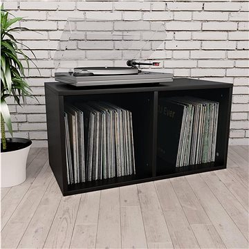 

Regál na LP desky černý 71 x 34 x 36 cm