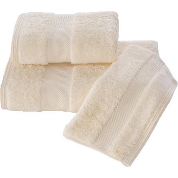 

Soft Cotton - Sada ručníku a osušky DELUXE, 2 ks, krémová