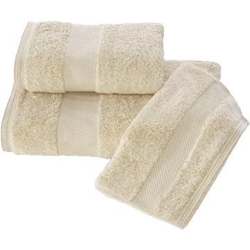 

Soft Cotton - Sada ručníku a osušky DELUXE, 2 ks, světle béžová