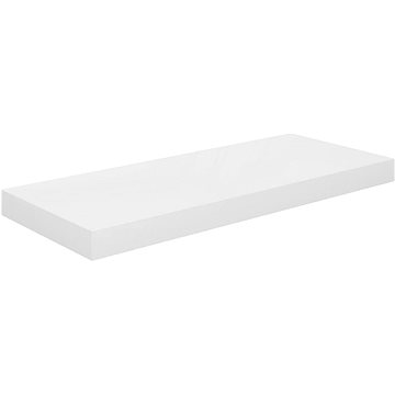 

Shumee plovoucí nástěnná bílá vysoký lesk 60×23,5×3,8 cm MDF, 323748