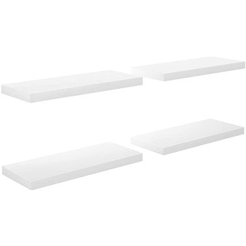 

Shumee plovoucí nástěnné 4 ks bílé vysoký lesk 60×23,5×3,8 cm, 323750