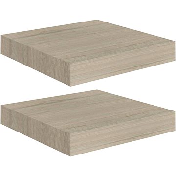 

Shumee plovoucí nástěnné 2 ks dub 23×23,5×3,8 cm MDF, 323866