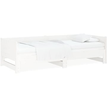 

Výsuvná postel bílá masivní borovice 2× (80 × 200) cm, 820258