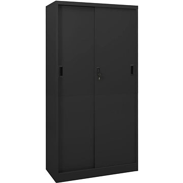 SHUMEE s posuvnými dveřmi antracit 90 × 40 × 180 cm