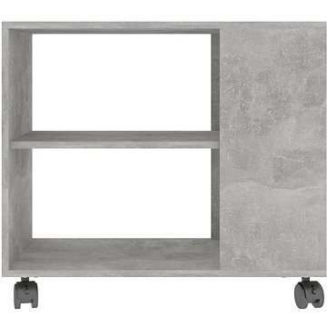 

Odkládací stolek betonově šedý 70x35x55 cm dřevotříska