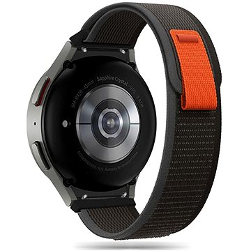 

Tech-Protect Nylon řemínek na Samsung Galaxy Watch 4 / 5 / 5 Pro / 6 / 7 / FE, black/orange