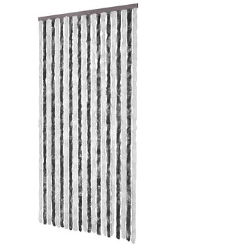 

Závěs proti hmyzu šedý a bílý 100 x 220 cm Chenille