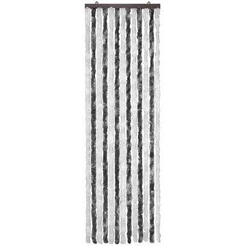 

Závěs proti hmyzu šedý a bílý 56 x 185 cm Chenille