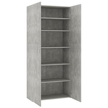 

Botník betonově šedý 80 x 35,5 x 180 cm dřevotříska