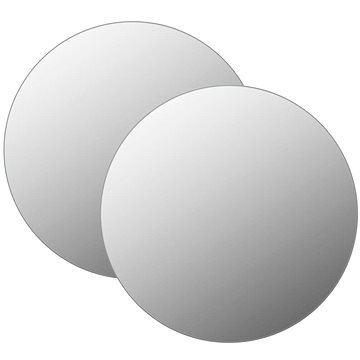 

Nástěnná zrcadla 2 ks 60 cm kulatá sklo 3051628