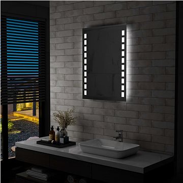 

Koupelnové nástěnné zrcadlo s LED osvětlením 60 x 80 cm
