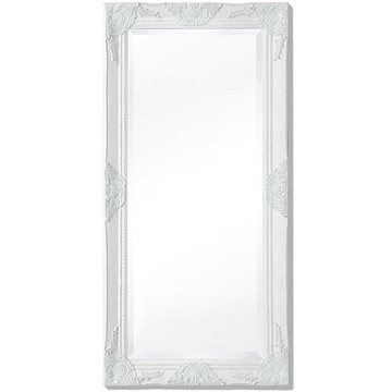 

Nástěnné zrcadlo barokní styl 100x50 cm bílé