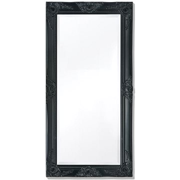 

Nástěnné zrcadlo barokní styl 100x50 cm černé