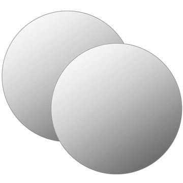 

Nástěnná zrcadla 2 ks 40 cm kulatá sklo 3051626