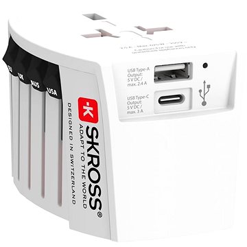 

SKROSS MUV USB A+C univerzální pro 150 zemí