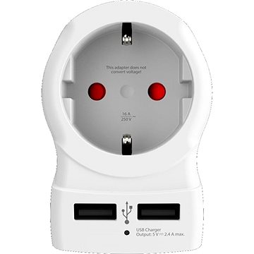 

SKROSS cestovní adaptér UK USB pro použití ve Velké Británii