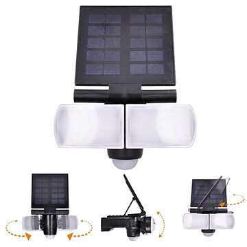 

Solight LED solární osvětlení se senzorem, 8W, 600lm, Li-on, černá