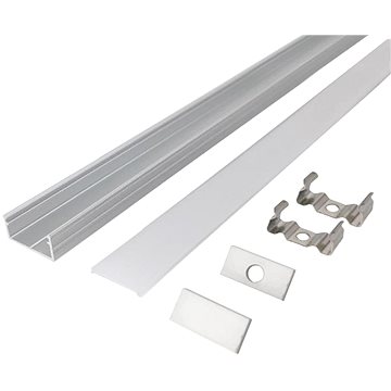 

Solight hliníkový profil pro LED pásky 2, 18x9mm, mléčný difuzor, 1m