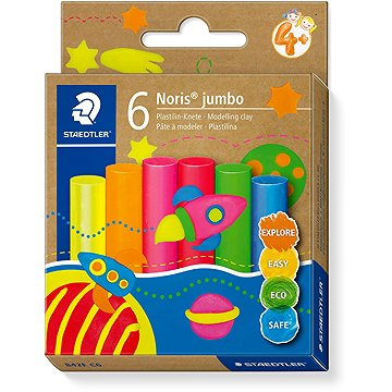 STAEDTLER Plastelína 6 neonových barev