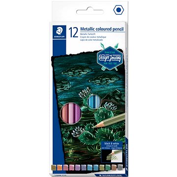 

STAEDTLER Design Journey metalické, 12 barev
