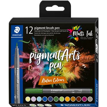 

STAEDTLER 371 Brush marker Nature, 12 barev