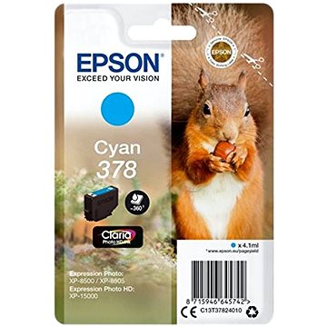 

Epson T3782 č.378 azurová