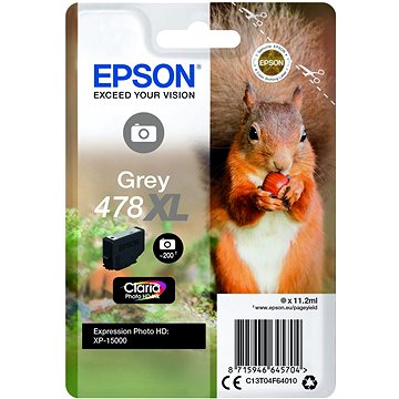 

Epson 478XL šedá