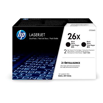 

HP CF226XD č. 26X Dual Pack černý 2ks originální