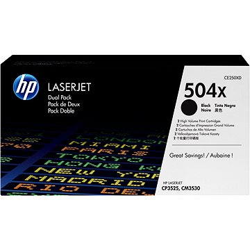 

HP CE250XD č. 504X Dual Pack černý 2ks originální