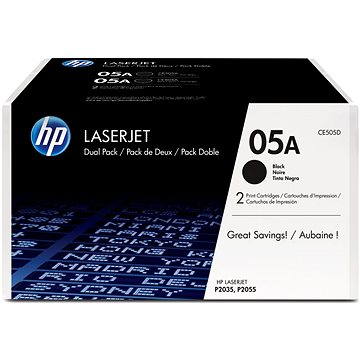 

HP CE505D č. 05A Dual Pack černý 2ks originální