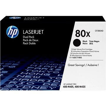 

HP CF280XD č. 80X Dual Pack černý 2ks originální