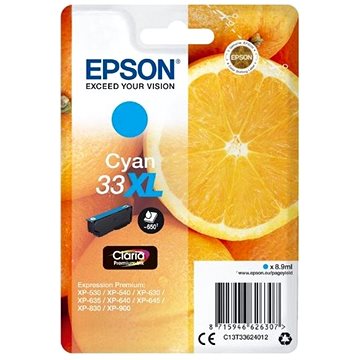 

Epson T3362 XL azurová